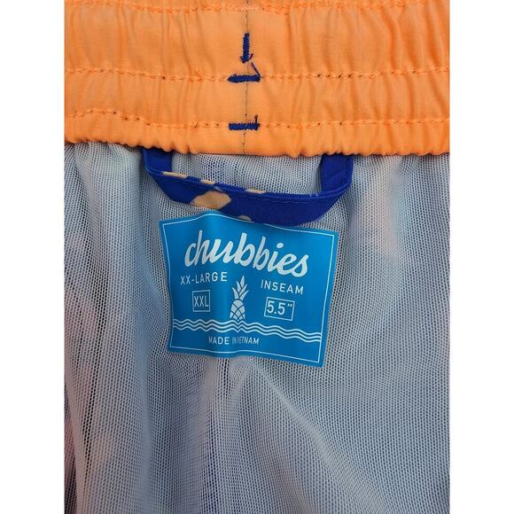 Chubbies Men's 2XL The Daddy Sharks 5.5" Classic Swim Trunk NWT - Picture 4 of 8